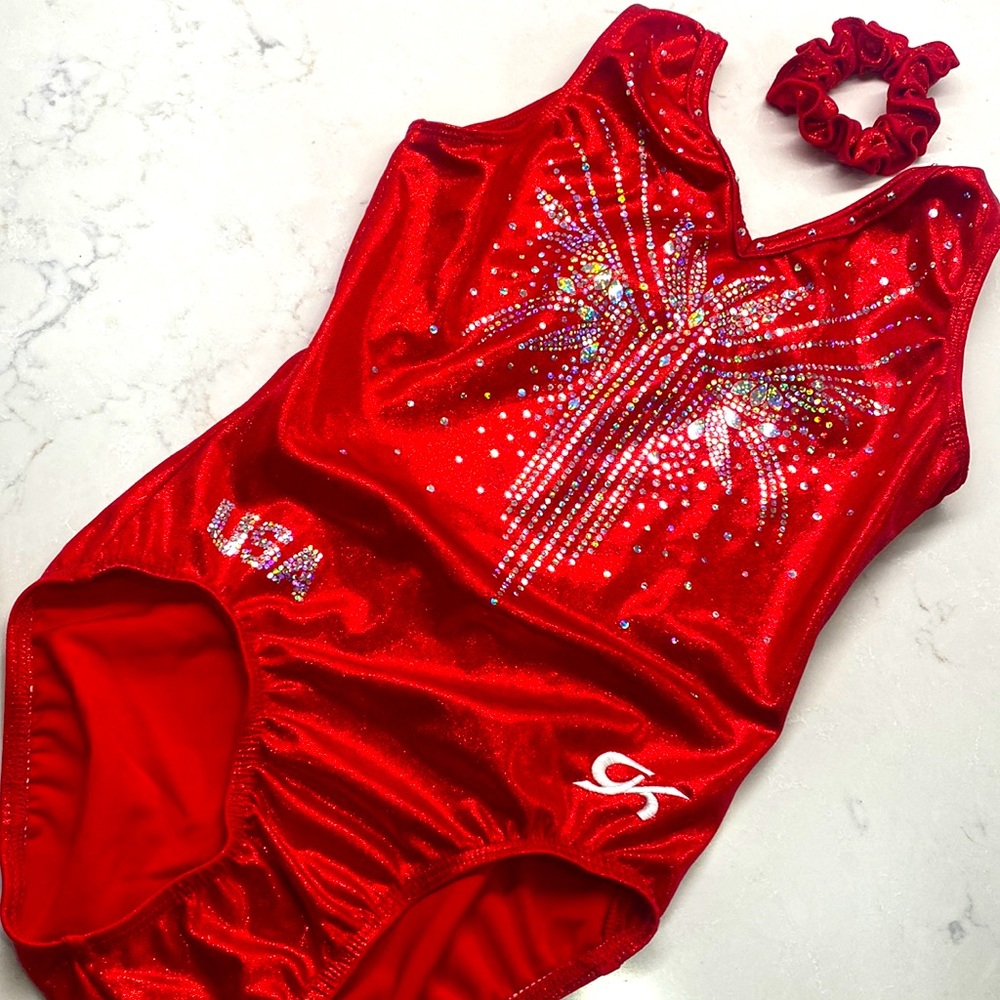 GK Simone biles collection adult small gymnastics leotard NEW